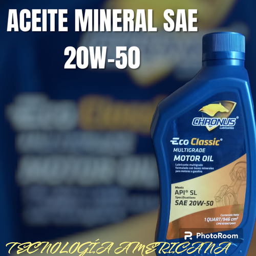 Aceite Mineral Sae 20w-50 Chronus Sellado 