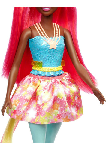 Barbie Dreamtopia Muñeca De Unicornio Pelo Rosa Y Amarillo