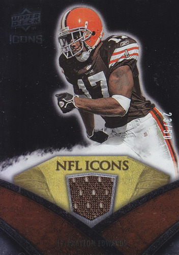2008 Ud Icons Jersey Braylon Edwards Wr Browns