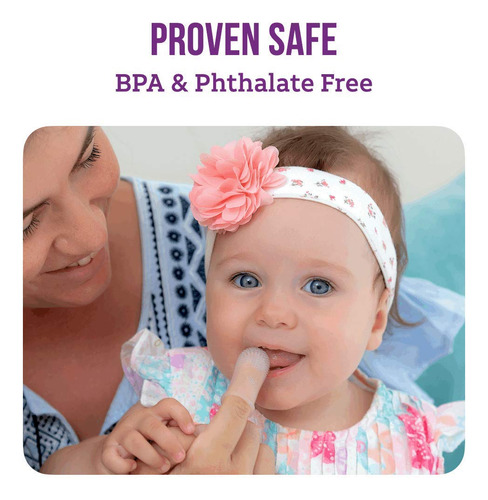 360º Finger Toothbrush And Teether - For Babies Or Adults- S