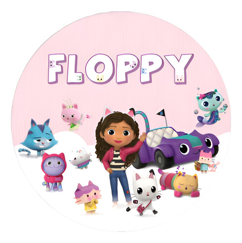 Banner Imprimible Circular 1,20 Mts - Gabby's Dollhouse
