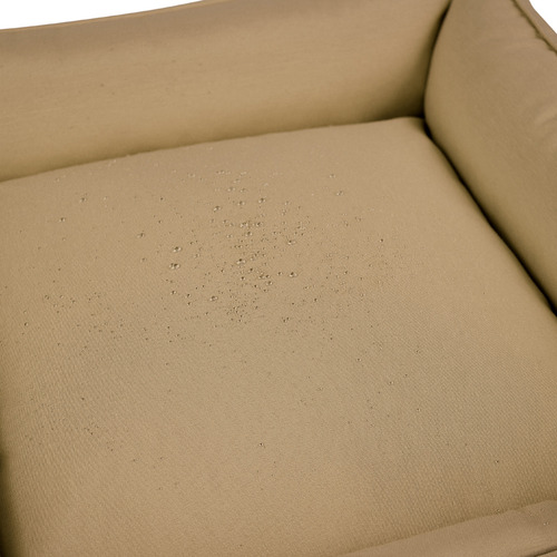 Caminha De Cachorro Cama Pet Impermeável Com Zíper M - 53x53 Cor Marrom-claro Desenho Liso