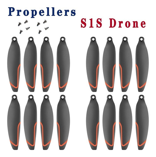 2 Pares Drones Palas De Hélices For S1s Mini Accesorios
