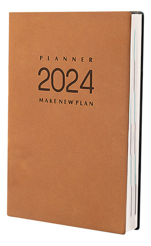 Libro De Agenda L 2024, Una Página Por Día, 365 Días Anual C