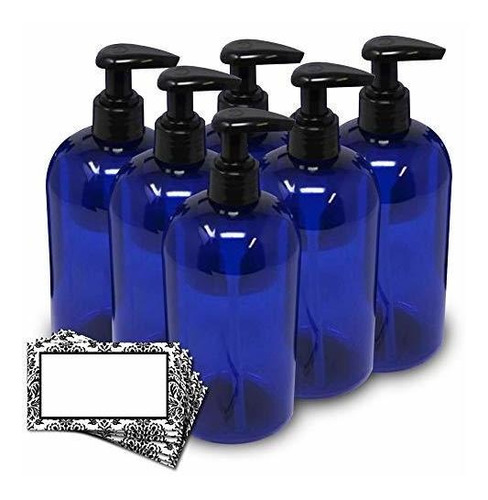 Contenedor Rellenable - Botellas Baire -16 Oz Botellas Azul 