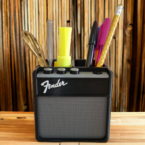 Portalapices Amplificador Bocina Fender Base Organizador
