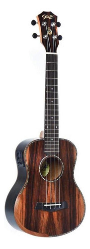 Ukulele Seizi Bora Bora Plus Tenor Elétrico Com Bag Afinador