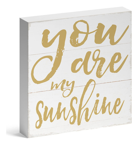 Letrero De Caja De Madera  You Are My Sunshine , Decora...