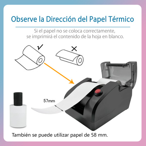 Pen Ador Gratoro Para Impre Ora Térmca Y 1 Rollo E Pa