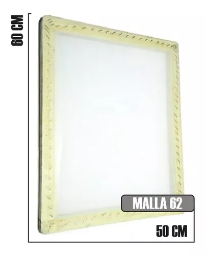 Marco Madera (1 1/2 Pulgada) Malla 62, Serigrafía 50x60 Cm