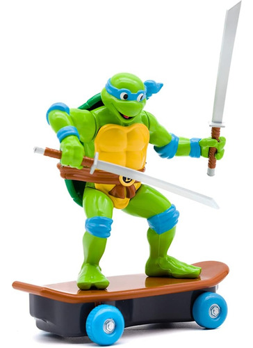 Muñeco Tortugas Ninja En Skate Figura Leonardo Orig. 71047