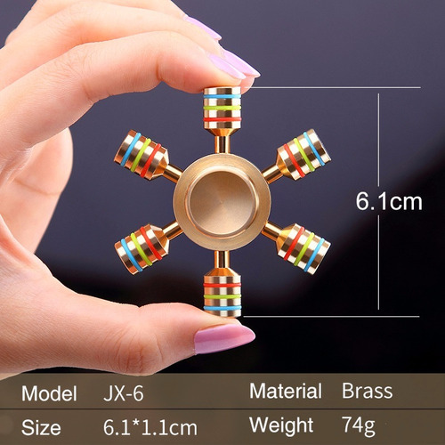 Hand Spinner Fidget Metal Cobre Profesional !!