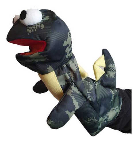 Titere De Mano Dragón Dinosaurio Artesanal