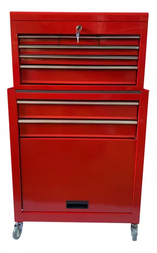BIG RED - Organizador de Taller de garaje TRJF-C305ABD Torin: Caja de  herramientas portátil de acero y plástico apilable con 3 cajones, color rojo