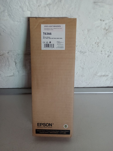 Cartucho Tinta Epson T6366 Vivid Light Magenta 700ml C. 2020 (Usado)