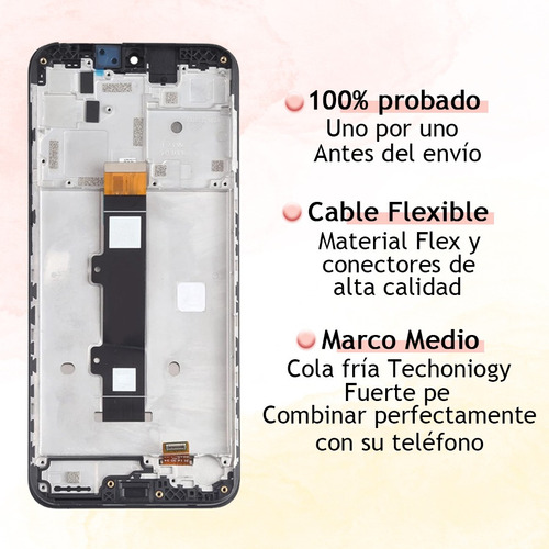 Pantalla Lcd Para Moto E22 Xt2239-9 / E22i Xt2239 Con Marco