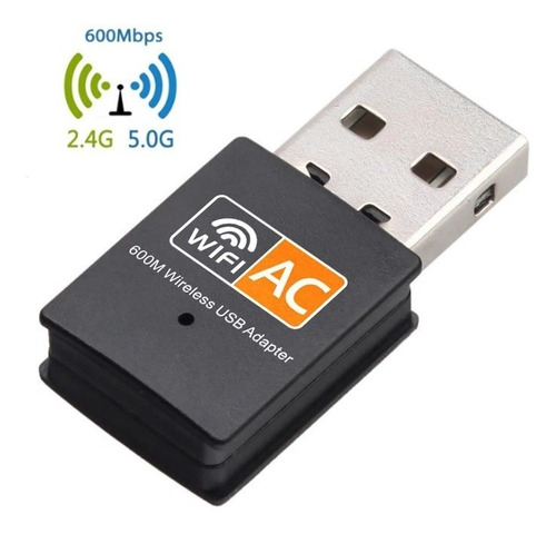 Wifi Usb Nano Dualband Ac600 2.4/5ghz Mayor Velocidad