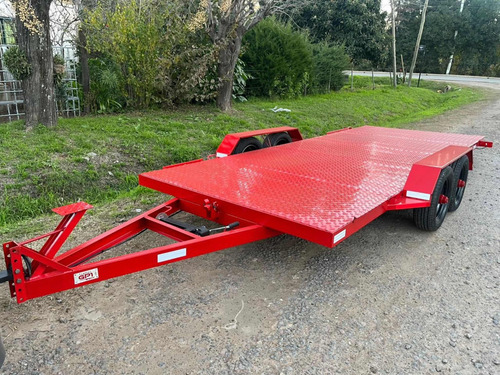 Trailer 5tn 5 X 2,15mt Doble Eje Basculante Cubiertas Nuevas