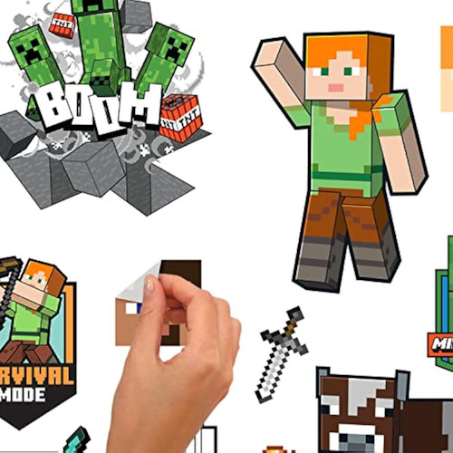 Calcomanías De Pared De Personajes De Minecraft
