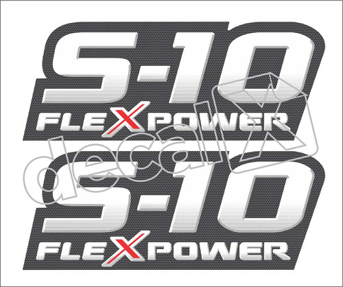 Adesivo Chevrolet S10 Flexpower 2011 S10010 Flex Power