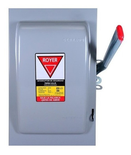 Interruptor De Seguridad 2 Polos 2x60a, Wd2222 Royer