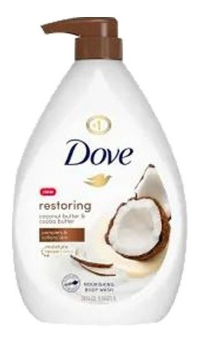 Jabón Líquido Corporal Dove Restoring Coco & Cocoa 1 Lt