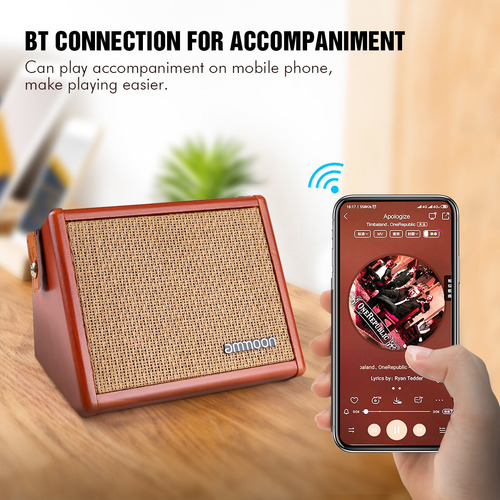 Imagen 3 de 9 de Ammoon Ac-15 - Amplificador Portátil Para Guitarra Acústica