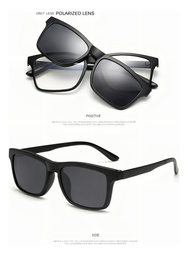5 En 1 Hawkers Sol Para Hombre Gafas Polarizadas Magnéticas