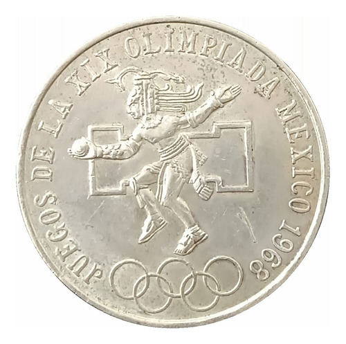 Moneda México Juegos De La Xix Olimpiada Mexico 1968