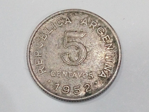 Moneda 5 Centavos Año 1952 (Usado)