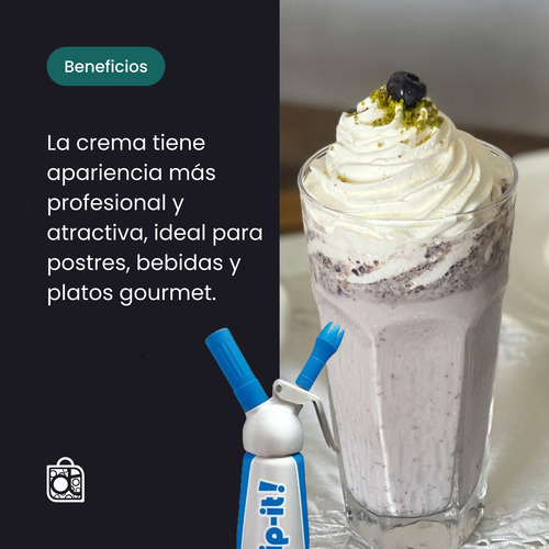 Cremera Sifon Para Crema 0.5 Lt