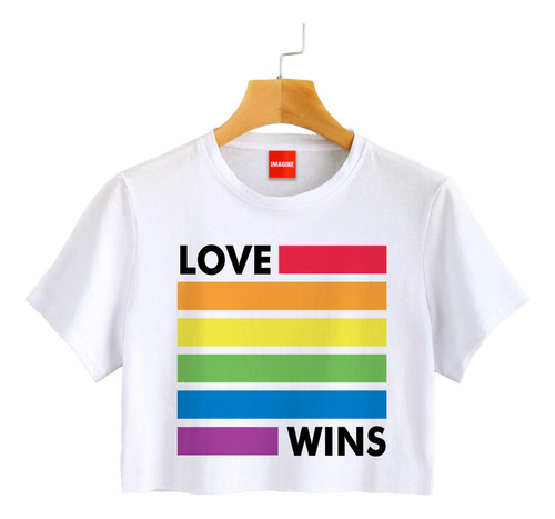 Blusa Playera Camiseta Dama Love Wins Pride Elite #802