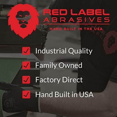 Label Abrasive 1 2 18 36 Grano Aluminio Oxido Aire