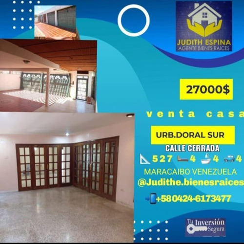 Imagen 1 de 1 de Judithe.venta Casa Calle Cerrada Urb.doral Sur.maracaibo
