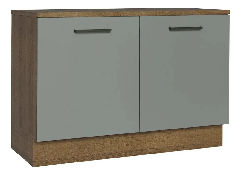 Bajo Mesada Madesa Agata 120 Cm 2 Puertas Con Mesada Mdp