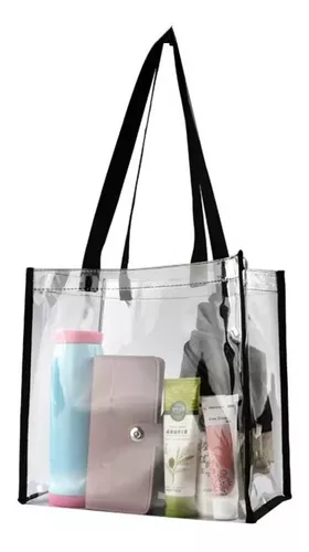 Bolsos transparentes para mujer, bolsos de plástico de gran capacidad,  bolsas de mensajero de playa, bolsas de viaje de PVC : Ropa, Zapatos y  Joyería 