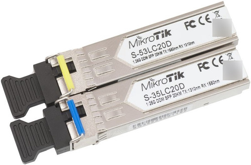 Mikrotik S-3553lc20d Módulo Monomodo Sfp Tx1310nm/rx1550nm