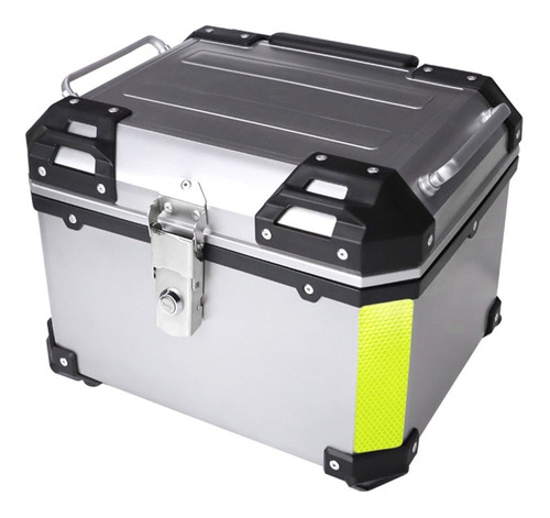 Imagen 2 de 9 de Caja Moto Top Case Abs Baul Trasero 35 L Con Respaldo