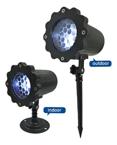 Luces De Proyector De Copo De Nieve Al Aire Libre