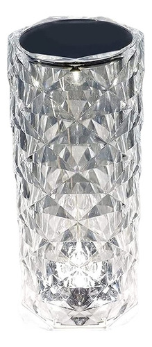 Lámpara De Sobremesa Romántica De Cristal Con Forma Diamante