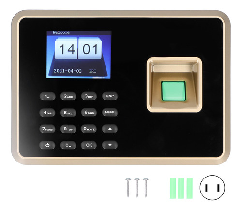 Presença De Tempo, Impressão Digital Biométrica, Máquina, 2,