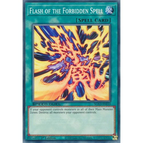 Flash Of The Forbidden Spell (sgx3-eni33) Yu-gi-oh!