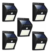 Comprar Pack X5 Lampara Solar 20 Led Reflector Solar Sensor Exterior