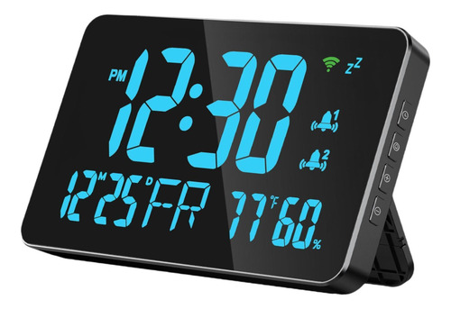Reloj De Pared Digital Reloj De Pared Led Decoración Azul