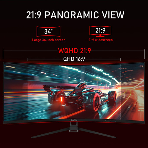 Gawfolk 34 Pulgadas Ultrawide Curred 144hz Gaming Computer M