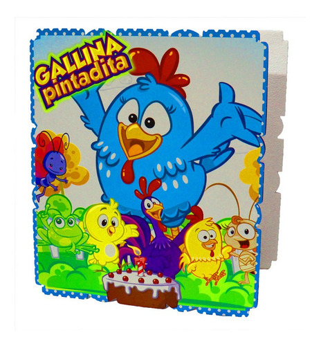 Piñata De Gallina Pintadita Cuadrada Infantil Fiest Arlequín