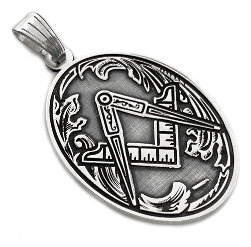 Dije Símbolo Masónico Fraternidad De Plata 925 (dv241)