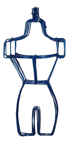 Maniquí Silueta Niño De Alambrón Forrado Plastico 6 Piezas Color Azul Marino