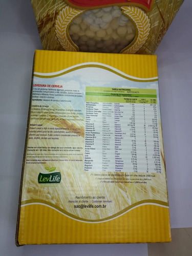 Imagem 2 de 5 de Levedura De Cerveja Com Complexo B 1kg Com 2000 Comprimidos
