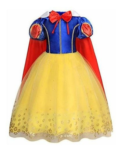 Disfraz Vestido De Princesa + Accesorios Joyeria - 3-8 Año